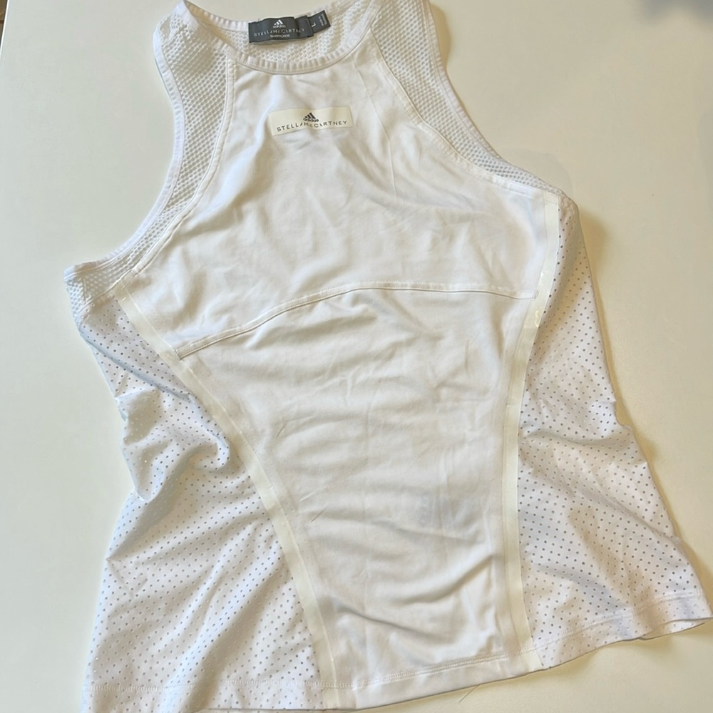 Adidas Stella McCartney L Tank top White Mesh